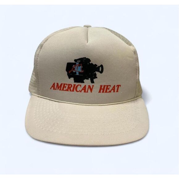 Designer Pro American Heat Adjustable Unisex White Flat Bill Cap Hat - Picture 1 of 10